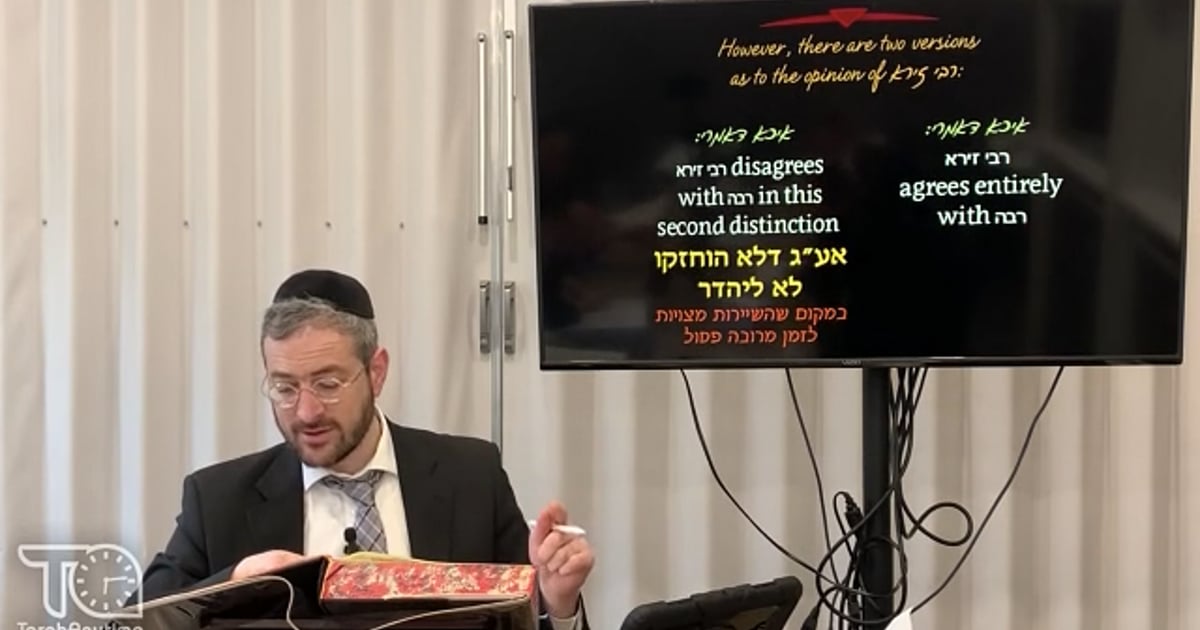 R' Shlomo Schwartzberg | Masechet Bava Metzia Daf 18