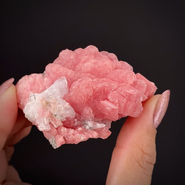 Rhodochrosite with Quartz and Baryte