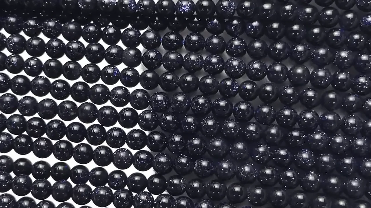 ブルーゴールドストーン ラウンド3mm ｜天然石ビーズの卸問屋・通販
