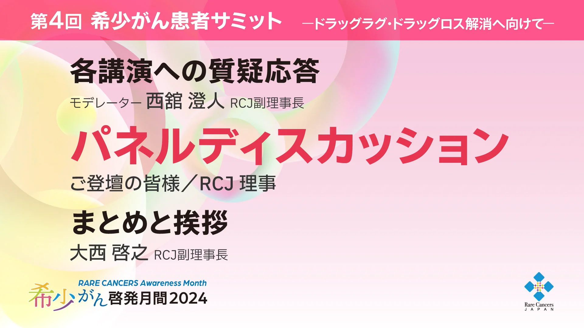 第4回 希少がん患者サミット - 日本希少がん患者会ネットワーク