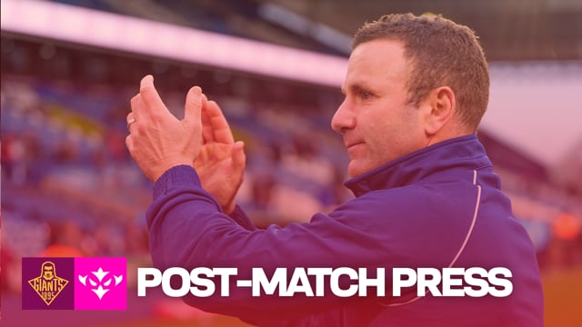 POST-MATCH PRESS: Willie Peters reacts to Huddersfield win