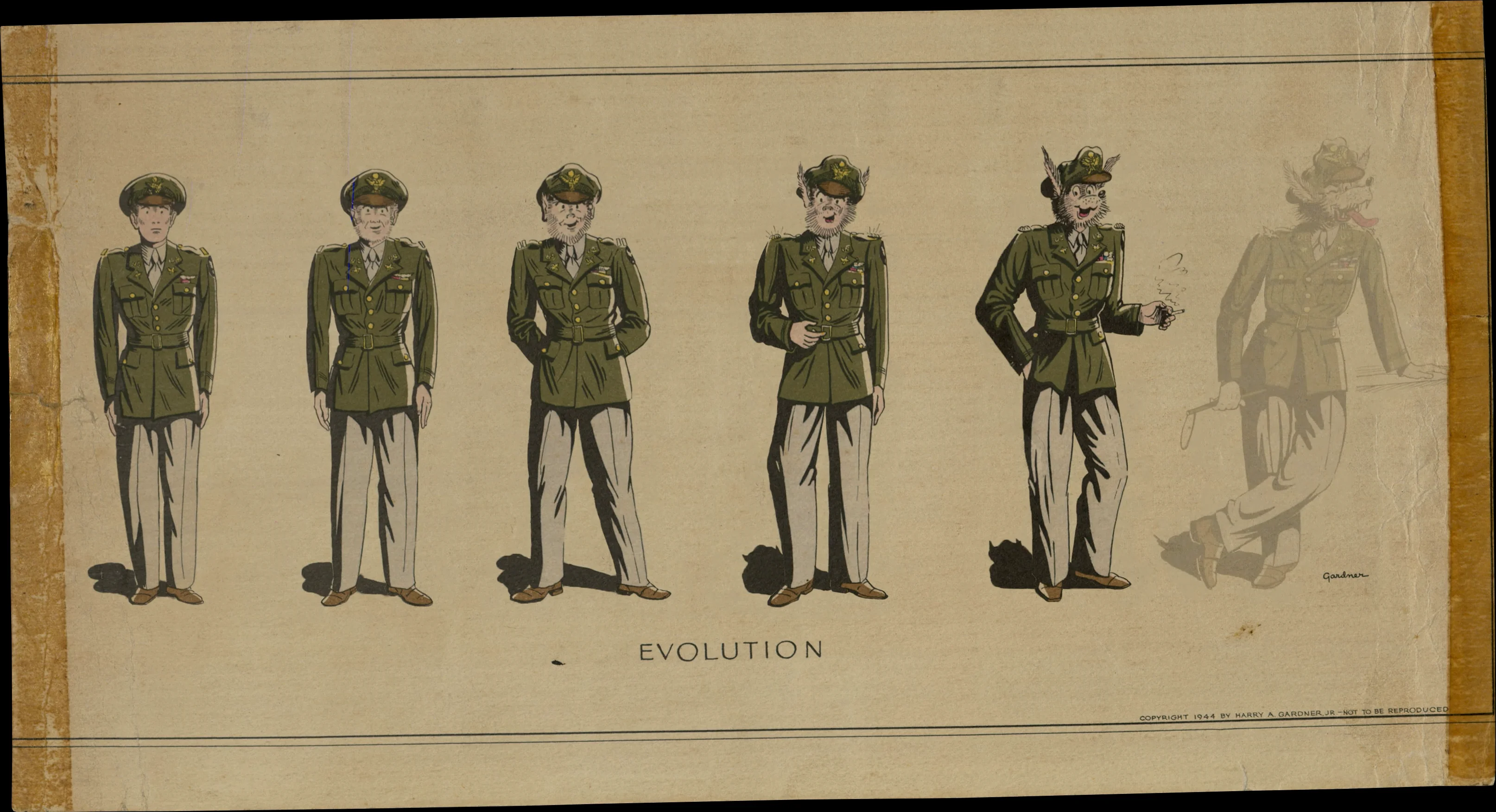 WWII Women Animation Soldier Werewolf