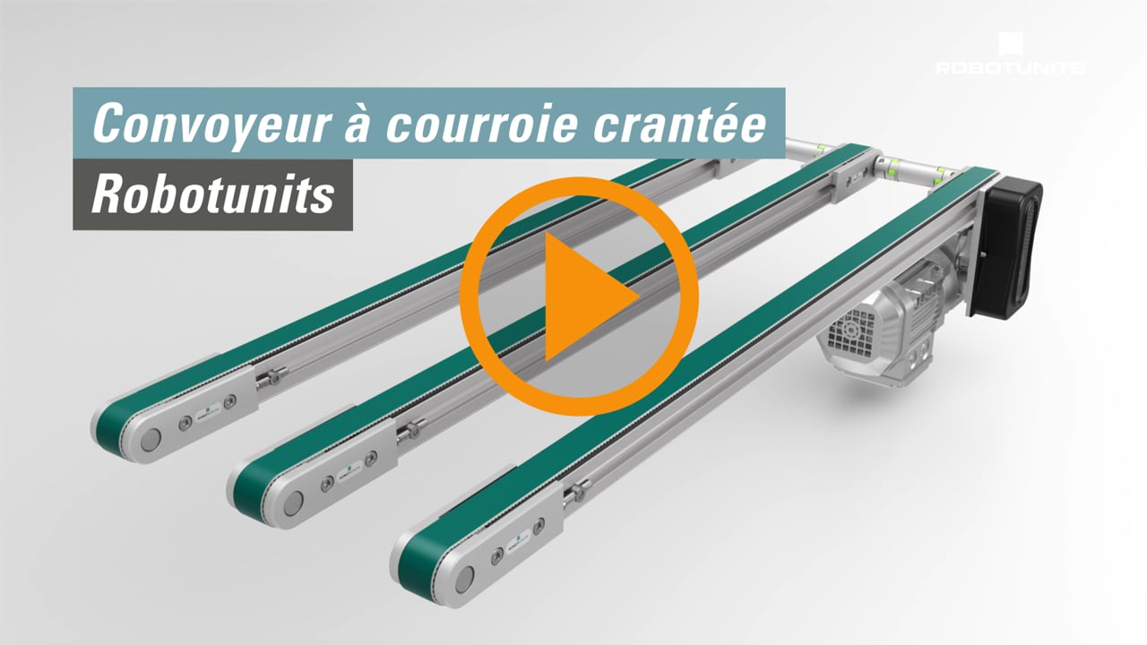 Convoyeur à courroie crantée | Robotunits