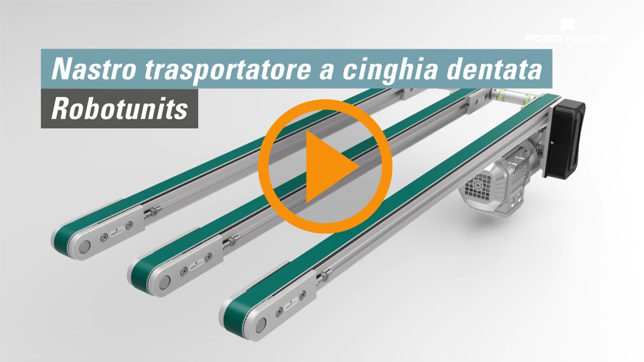 Nastro trasportatore a cinghia dentata | Robotunits