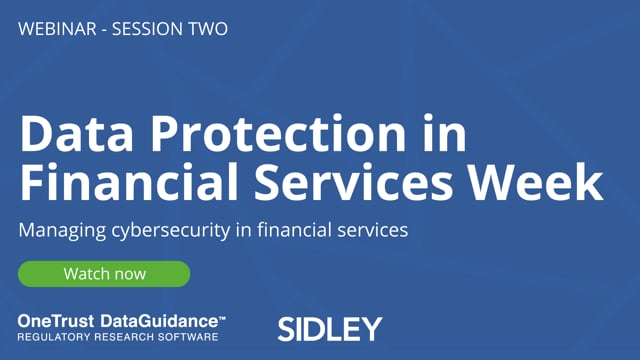 DPFS Week - Managing cybersecurity in financial services