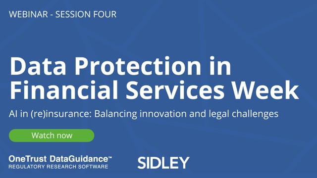 DPFS Week - AI in (re)insurance: Balancing innovation and legal challenges