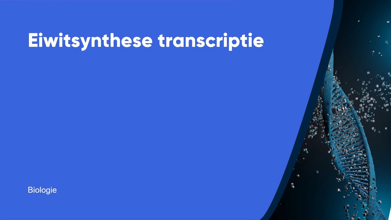 Eiwitsynthese transcriptie