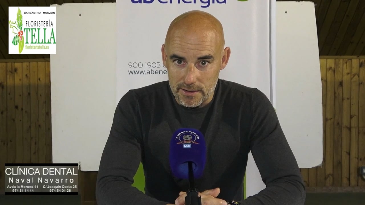 DANI MARTÍNEZ (Entrenador Barbastro) UD Barbastro 1-1 AD San Juan / Jor. 27 - Segunda Rfef / Gr 2