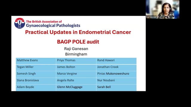 Audit of POLE testing in UK, Prof Raji Ganesan – The British ...