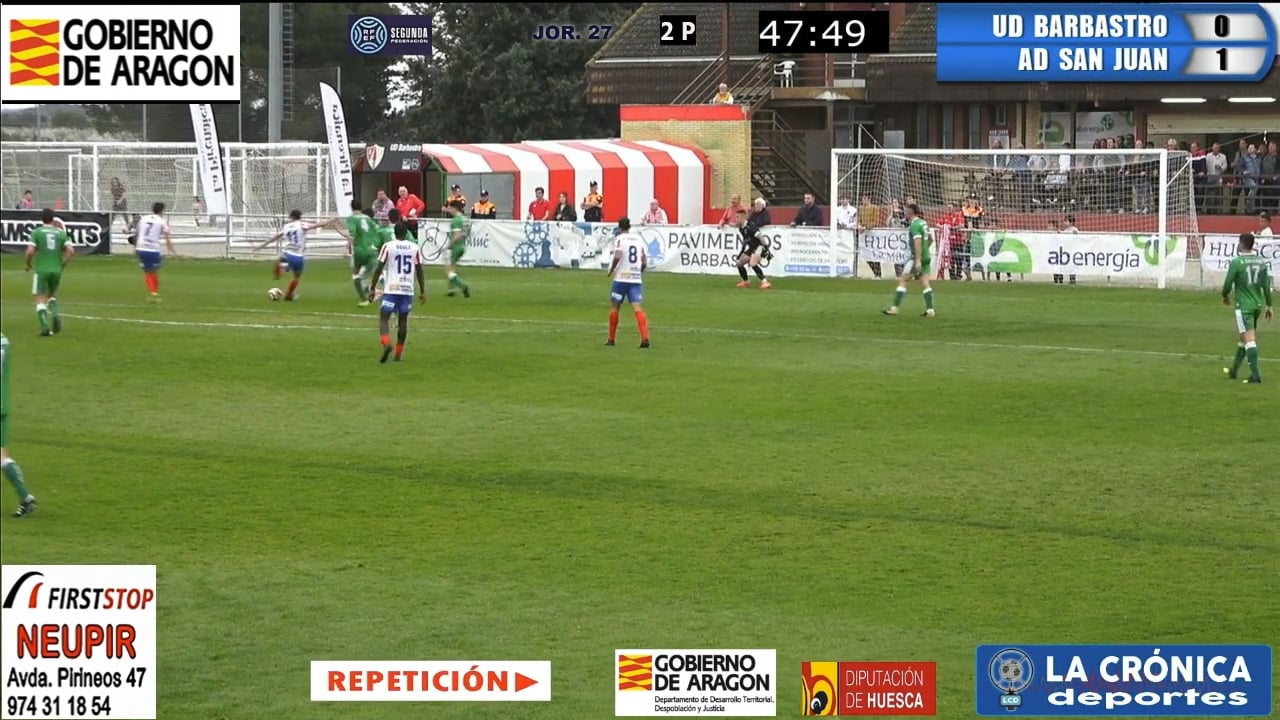 (RESUMEN Y GOLES) UD Barbastro 1-1 AD San Juan / Jor. 27 - Segunda Rfef / Gr 2