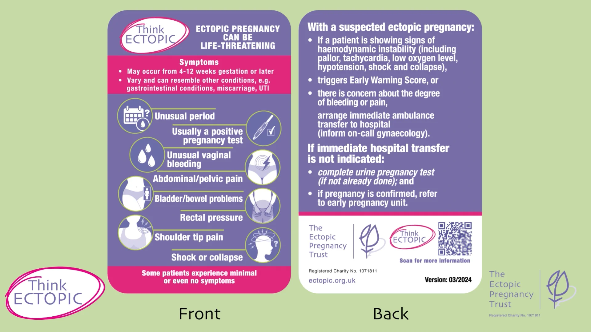 Think Ectopic Biocard