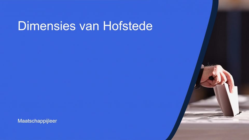Dimensies van Hofstede
