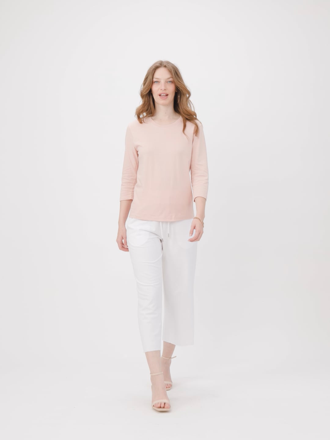 3/4 LENGTH SLEEVE BASIC SHIRT