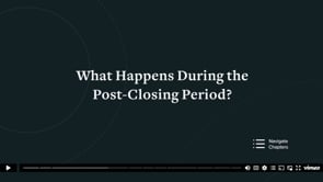 Poster for SRS Acquiom: What Happens During the Post-Closing Process? (portal)