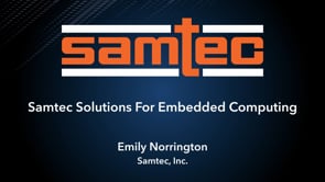 Samtec Solutions For Embedded Computing