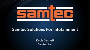 Samtec Solutions For Infotainment