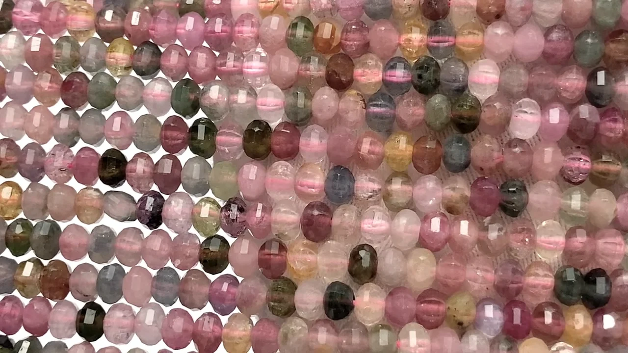 動画】【素晴らしい輝き】マルチカラートルマリンAA++ ミラーボタン