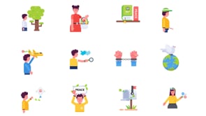 Animated Peace Icons, a Duotone Icon by Prosymbols (Thumbnail 10 of 10)