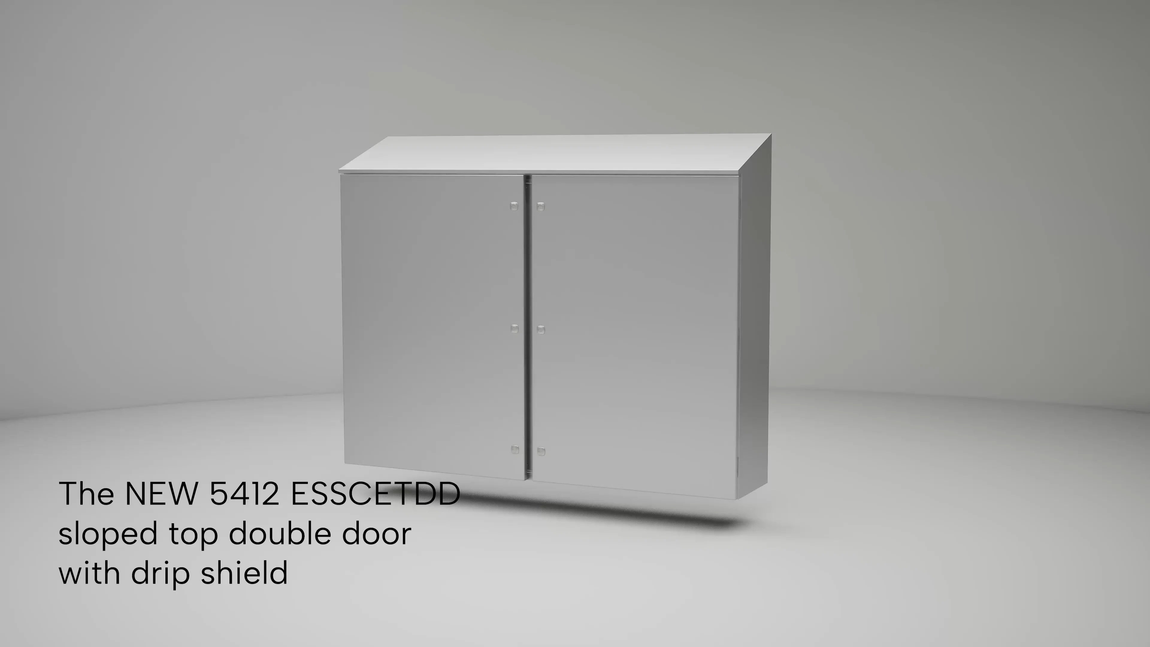 Type 4X | Stainless steel single door console with sloped