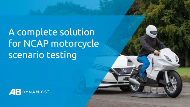 A complete solution for NCAP motorcycle scenario testing