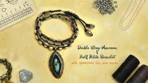 Macrame and Half-Hitch Bracelet