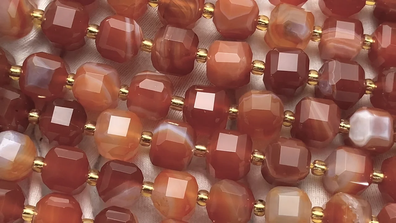 ウスカバード　カーネリアン 動画】【素晴らしい輝き】カーネリアン・サードニクスAAA