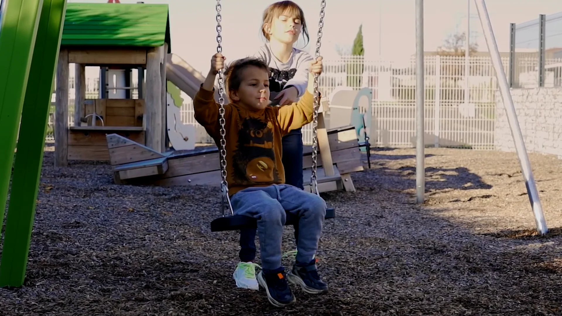 J432 - Traditional Playground Equipment - Swings