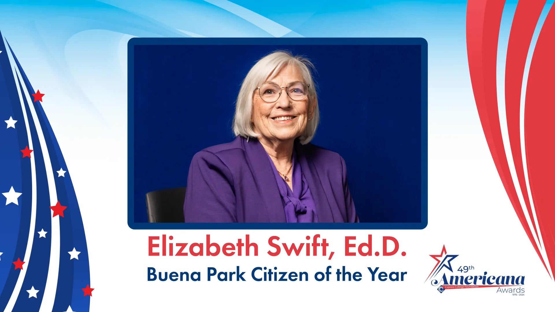 Elizabeth Swift - Americana Awards Buena Park Citizen of the Year 2024
