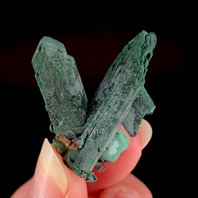 Malachite pseudomorphs after Azurite (classic locality)