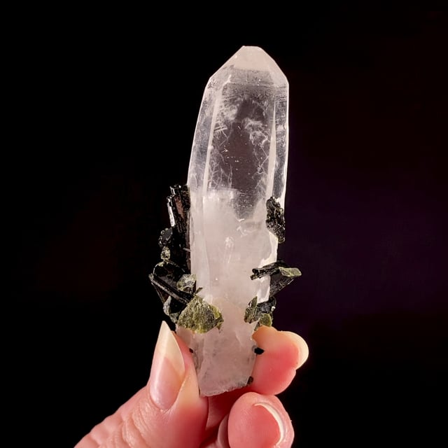 Epidote on Quartz