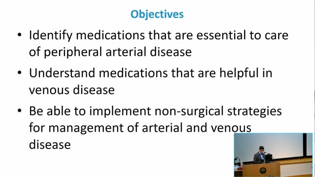Medical Management of Vascular Disease Alejandro Perez, MD
