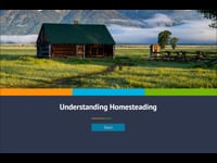 Module 01: Understanding Homesteading