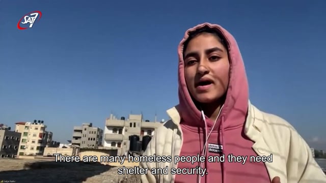 Gazan Teenager Calls for an End to the War