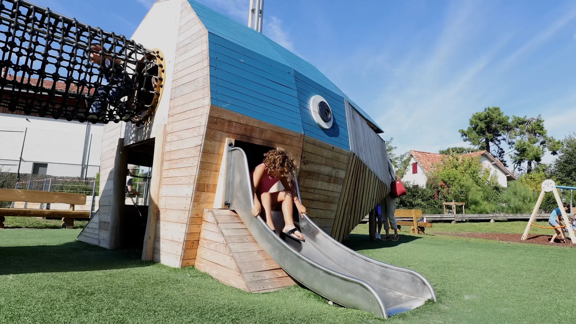 【当選品‼️】YOASOBI Quadratic Playground Blue whale J49117 - Playgrounds - Sustainable natural wood