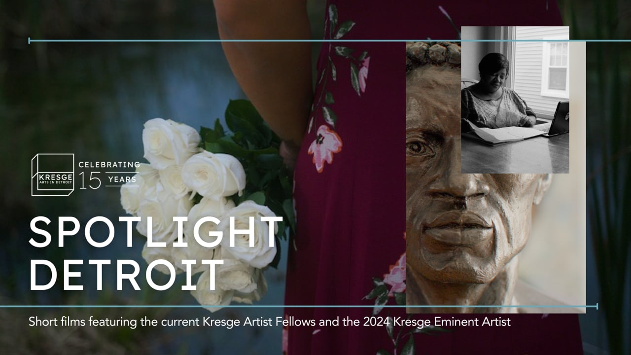 Trailer for Spotlight Detroit: Short films featuring the current Kresge Artist Fellows and the 2024 Eminent Artist