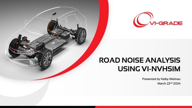 Road noise analysis using VI-NVHSim