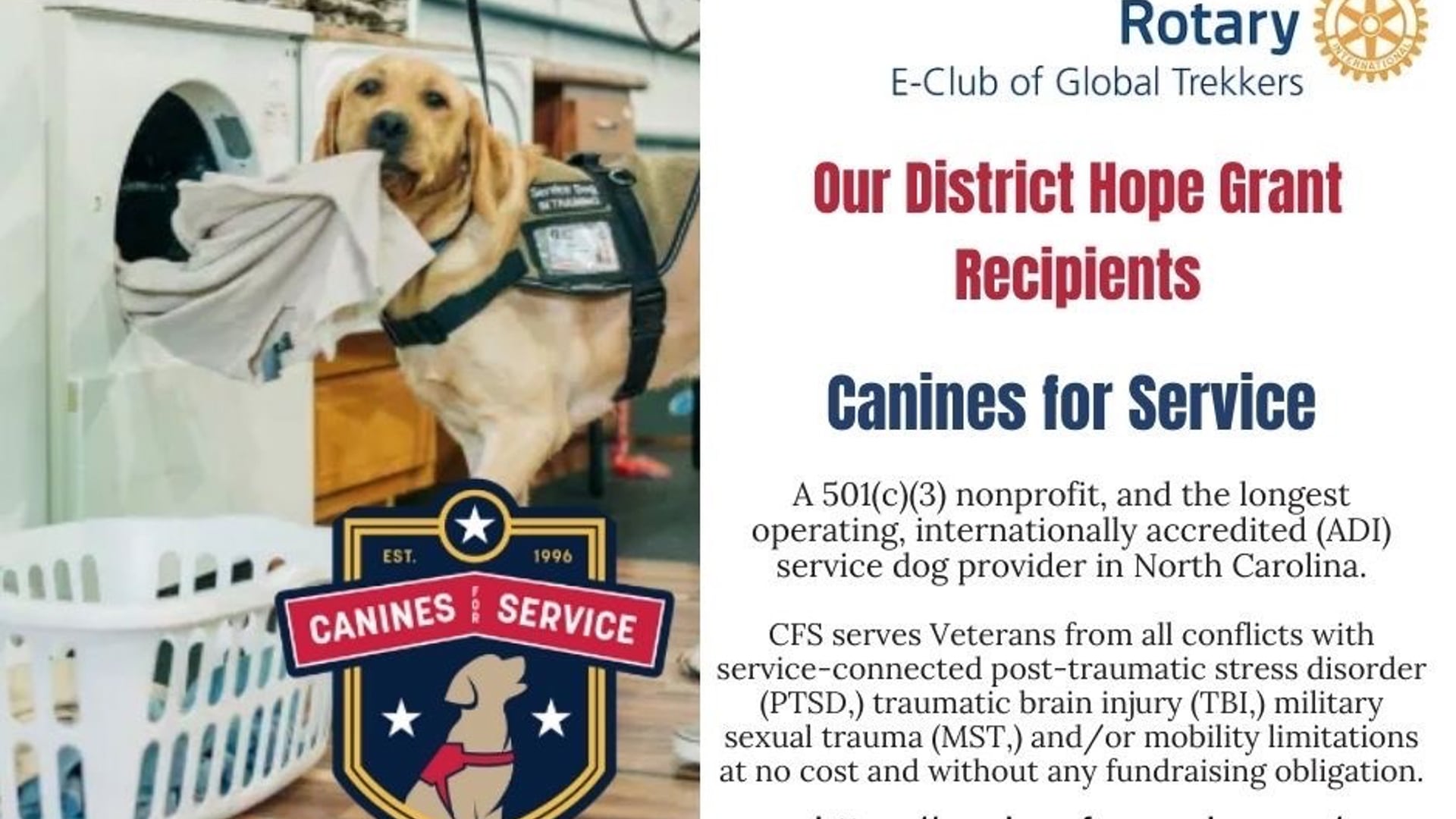 March 18th 2024 - Alyssa Kardatzke - Canines for Service