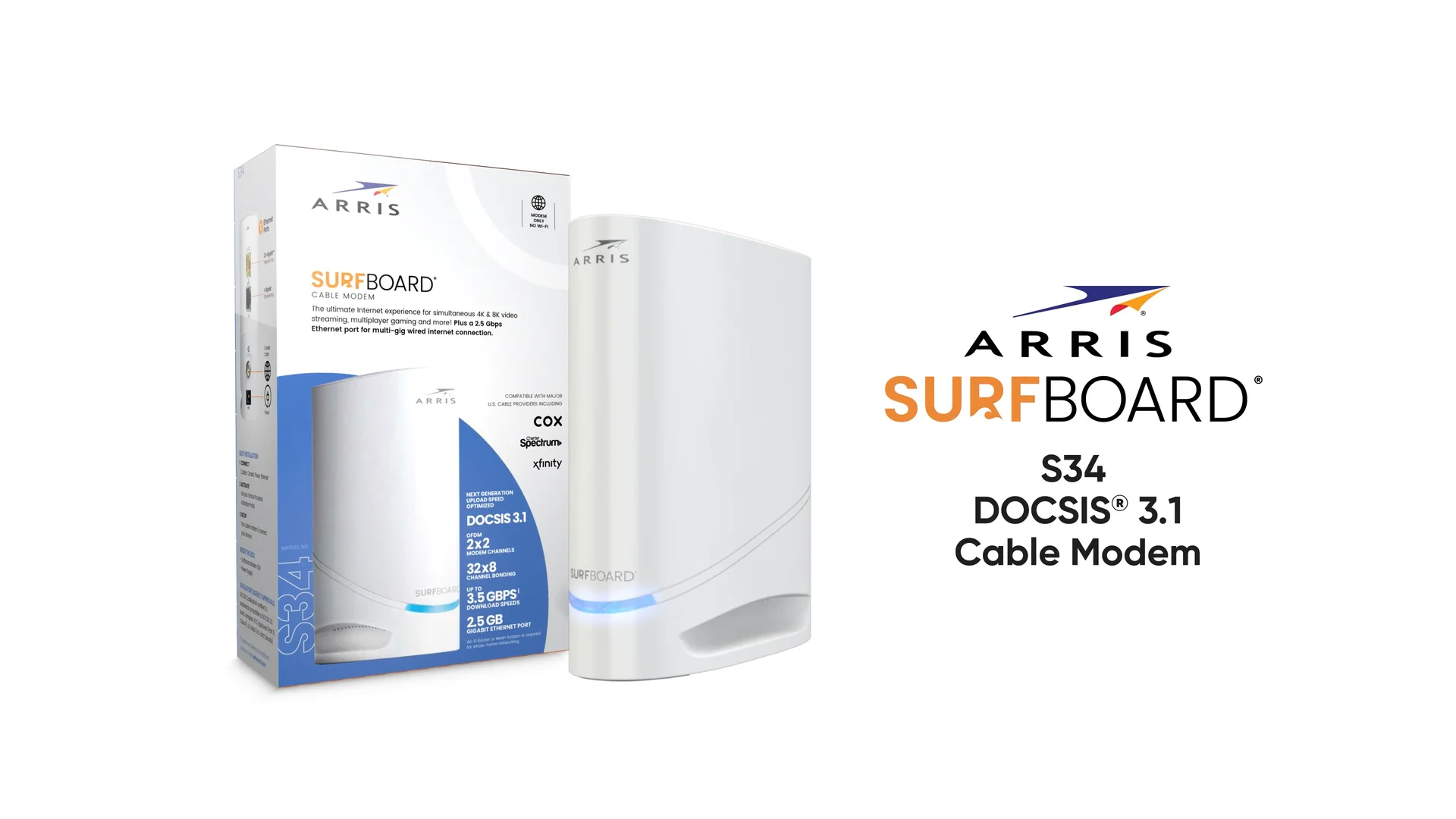 S34 SURFboard® DOCSIS® 3.1 Cable Modem