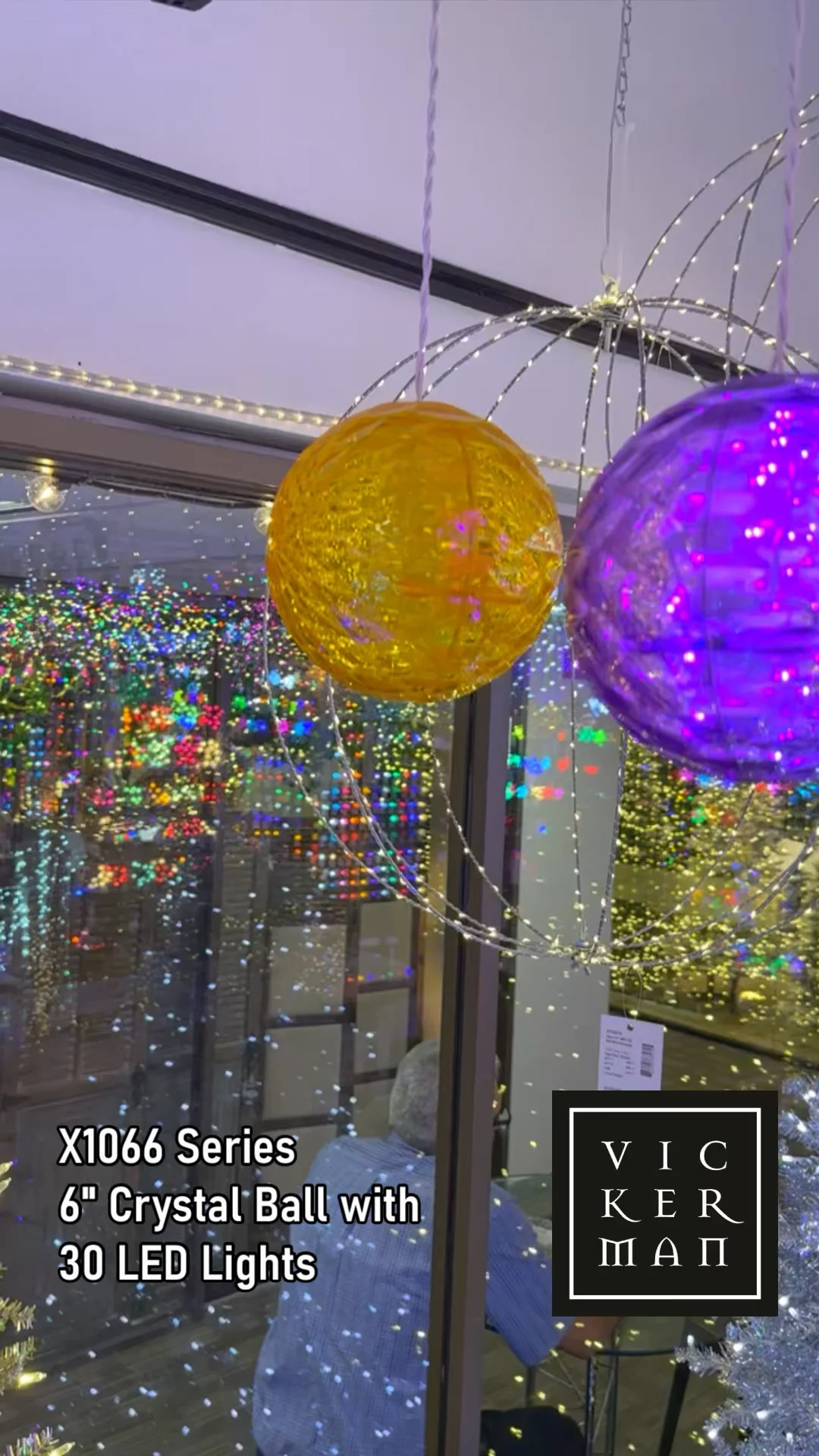 X106604 - Crystal Balls LED Light Sphere | Vickerman