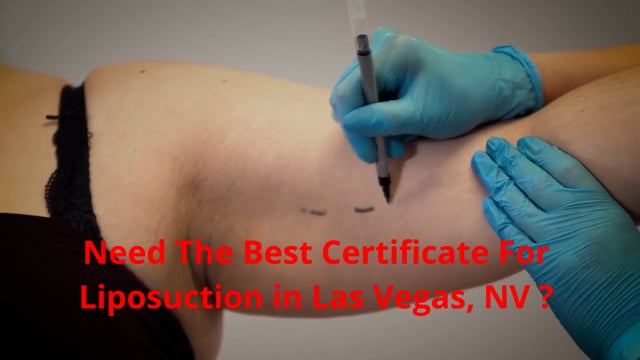 Premier Liposuction : Certificate For Liposuction in Las Vegas, NV
