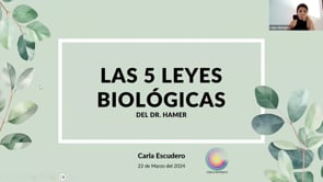 Las 5 leyes biológicas con Carla Escudero.