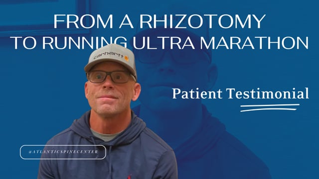 Video Testimonial by Rhizotomy at Atlantic Spine Center - Robert’s Testimonial