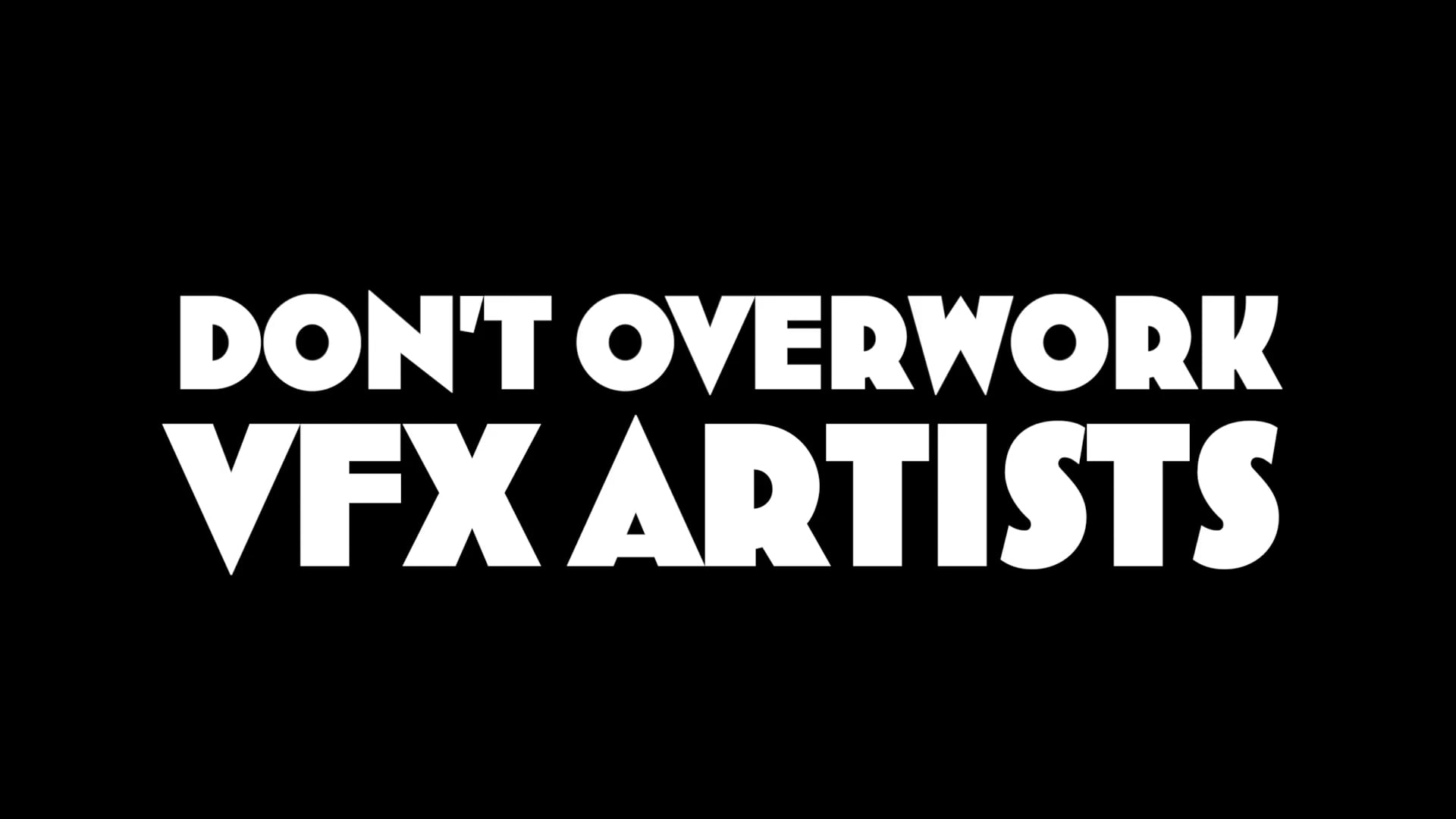 Don't Overwork VFX Artists | A Short Film