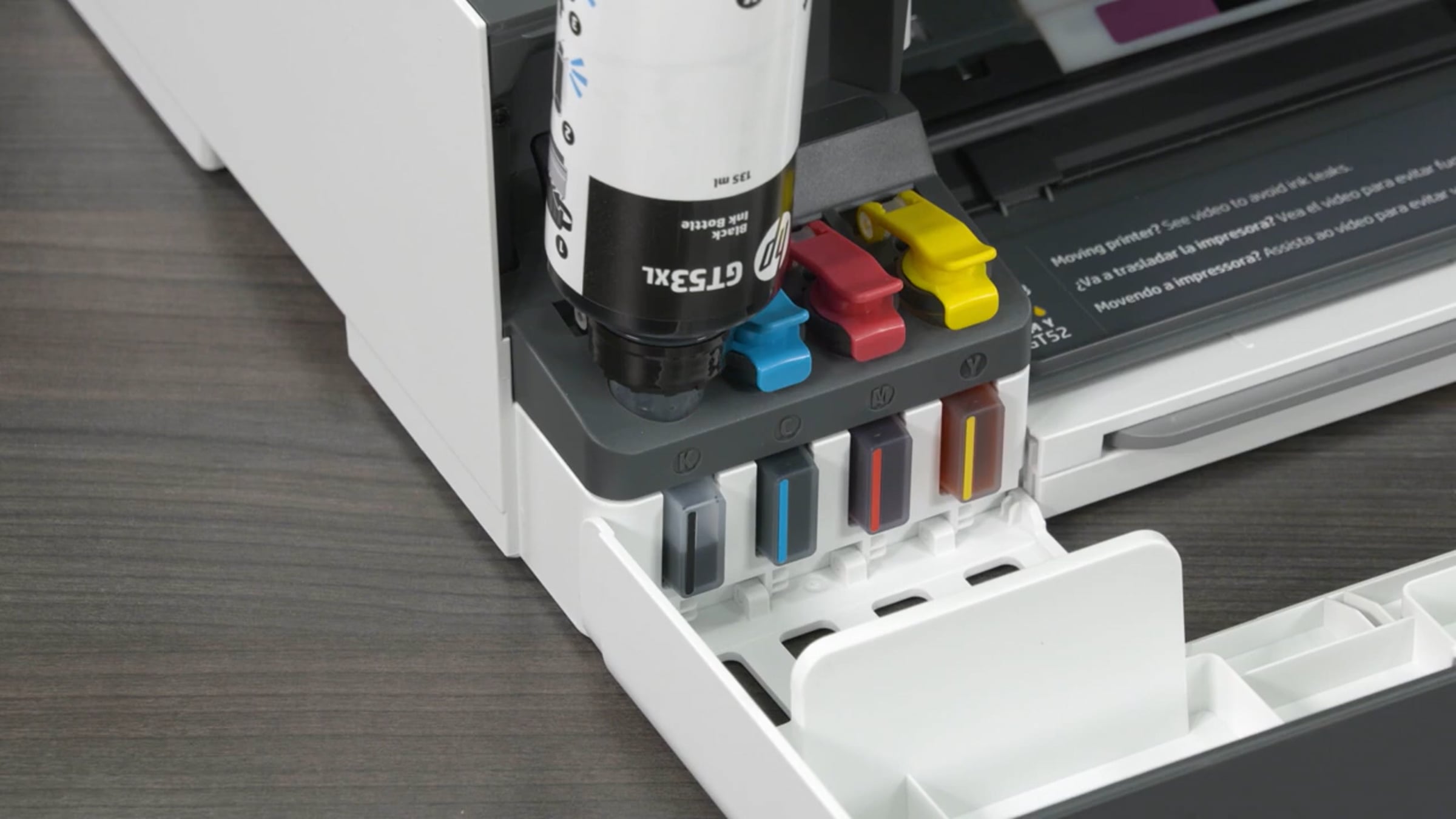 How to refill the ink tanks - HP Smart Tank 210 520 540 580-590 5100 HP ...