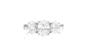 2.00 ct. t.w. Lab-Grown Diamond Three-Stone Ring in 14kt White Gold