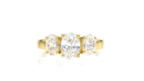 2.00 ct. t.w. Lab-Grown Diamond Three-Stone Ring in 14kt Yellow Gold