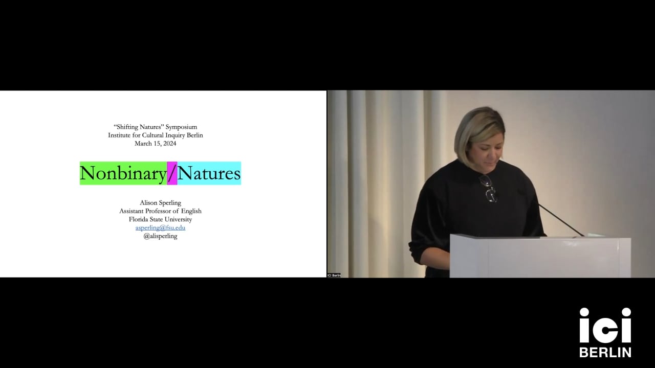 Talk by Alison Sperling