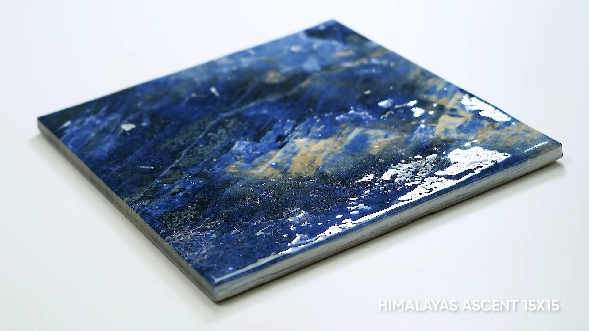 テクスチャーアート 3 triangle gold-blue kmarth.k CARMEN-HIMALAYAS ASCENT 15X15