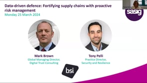 Monday 25 March 2024 - Data-driven defence: Fortifying supply chains with proactive risk management