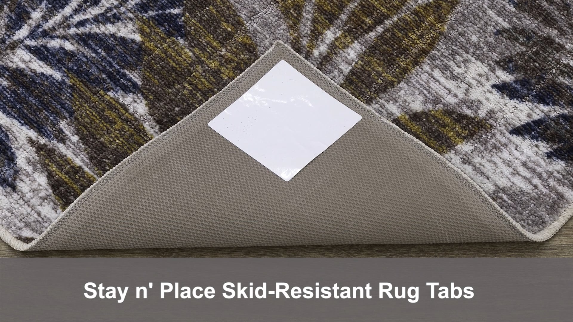 Stay N' Place Non Slip Rug Tabs, White, 0'4x0'4 Contemporary Rug